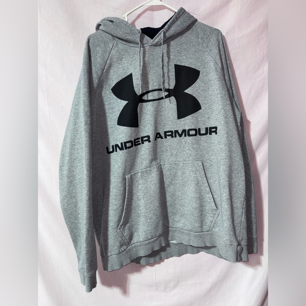Under Armour Gray Hoodie with Black Logo